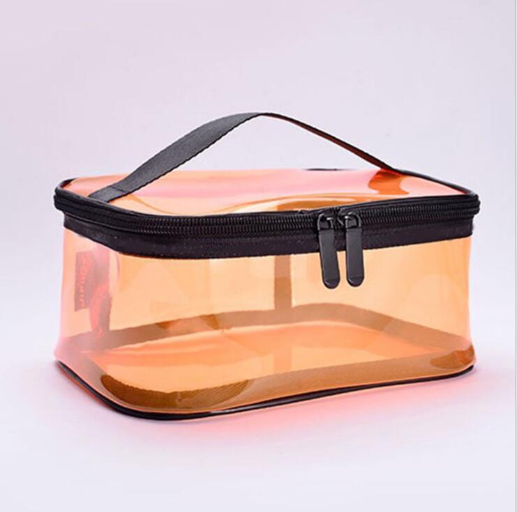 Can receive waterproof PVC makeup bag