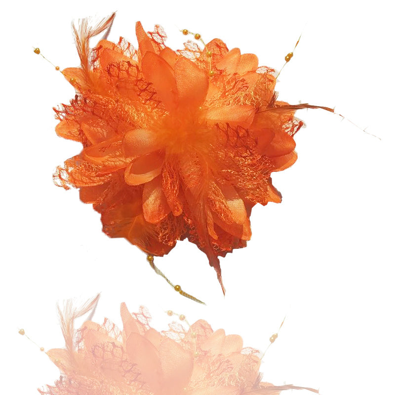 Feather Hair Accessories Children's Performance Red Yarn