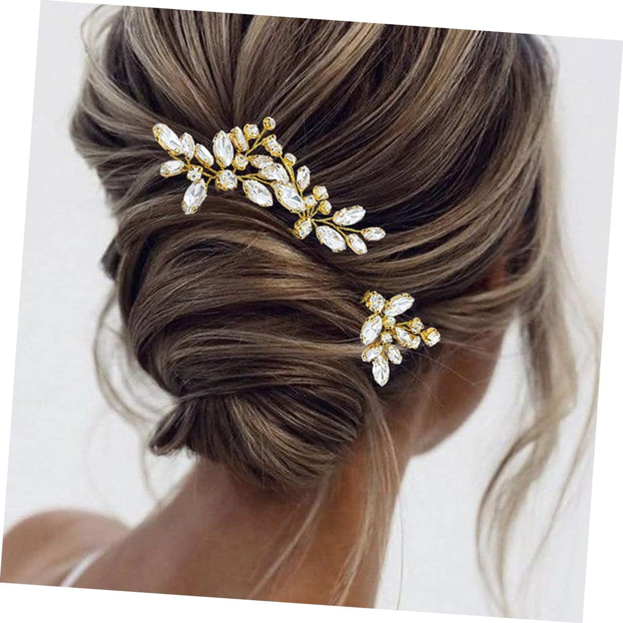 Three-piece Crystal Hairpin Irregular Pin Hair Accessories Suit