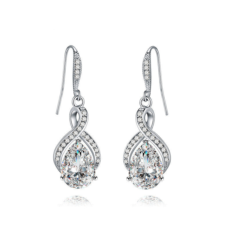 Zircon Bridal Women's Fashion Earrings