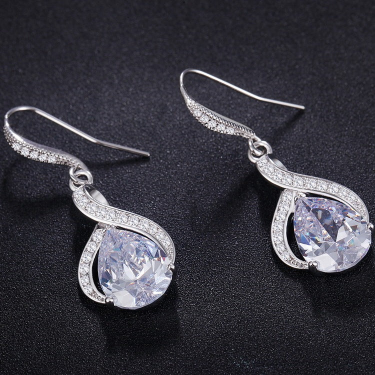 Zircon Bridal Women's Fashion Earrings
