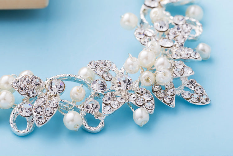 Pearl Bridal Tiara Trio Design