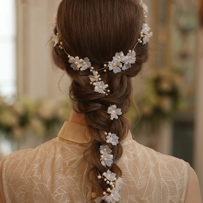 Women's Woven Flower Crystal Hair Accessories