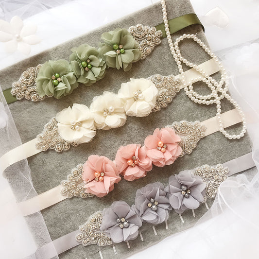 Ladies Bride Wedding Bridesmaid Dress Belt