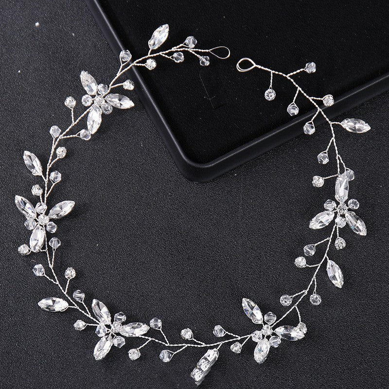 Bridal Wedding Pearl Band Diamond Hair Band