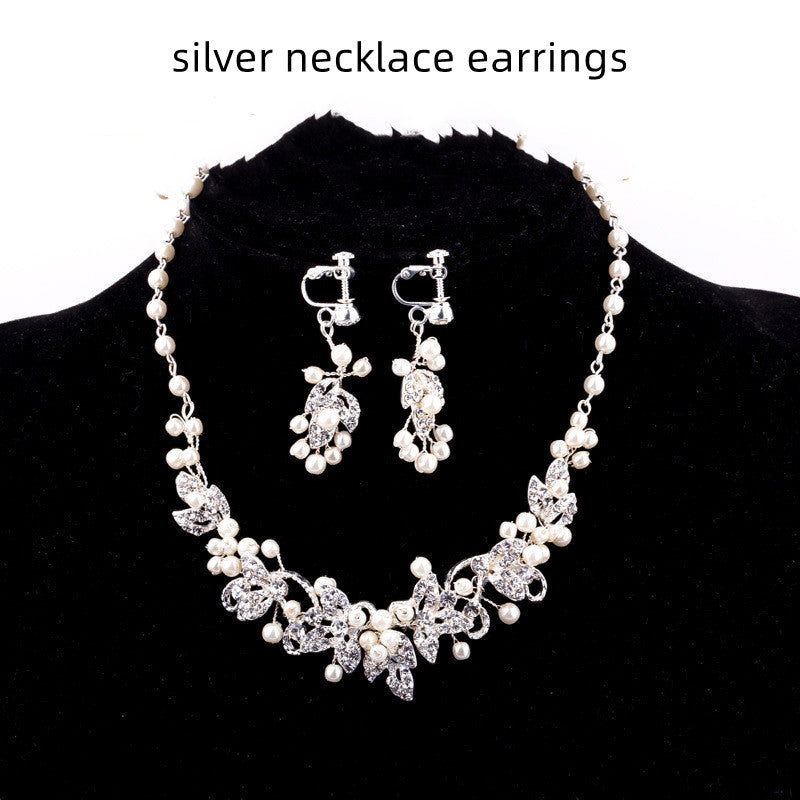 Pearl Bridal Tiara Trio Design