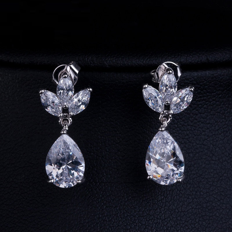 AAA Zircon Bridal Wedding Earrings