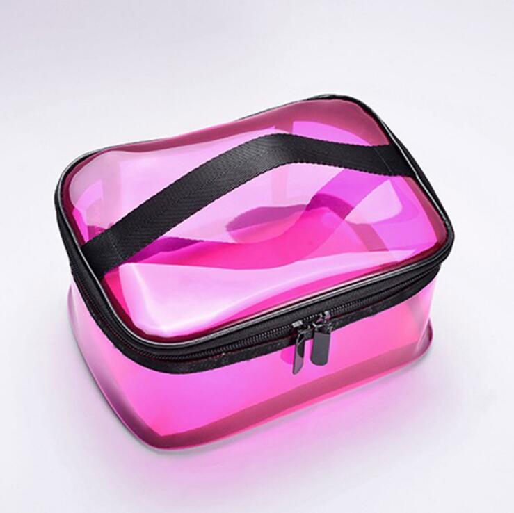 Can receive waterproof PVC makeup bag