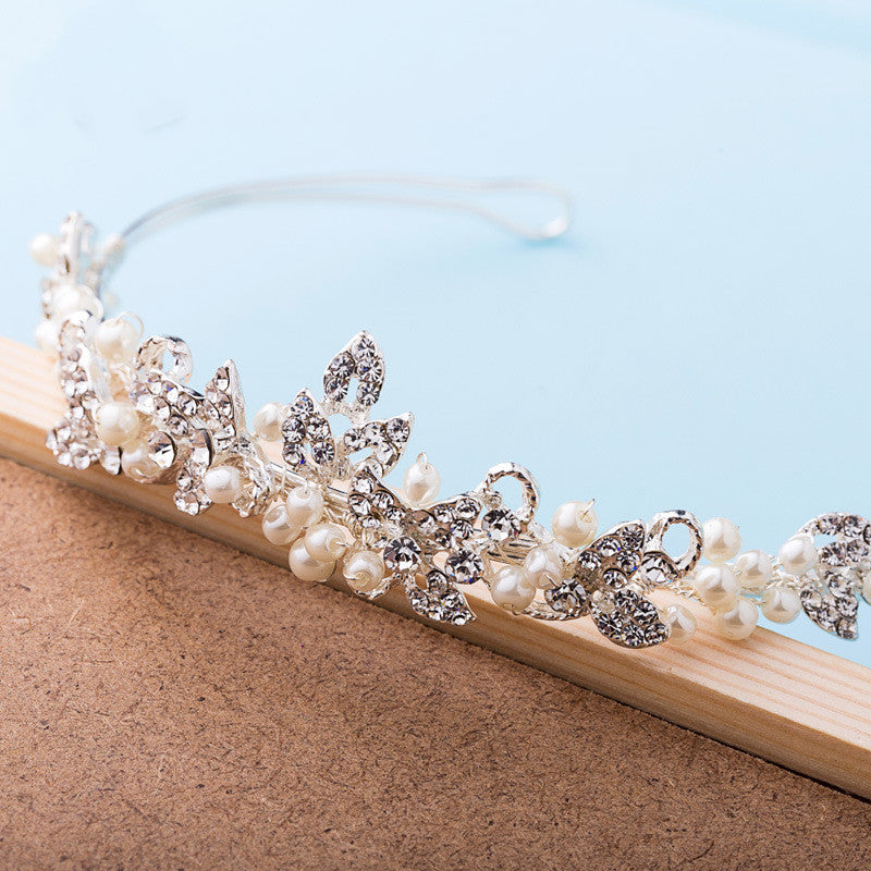 Pearl Bridal Tiara Trio Design