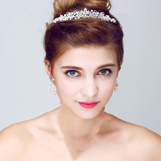 Pearl Bridal Tiara Trio Design