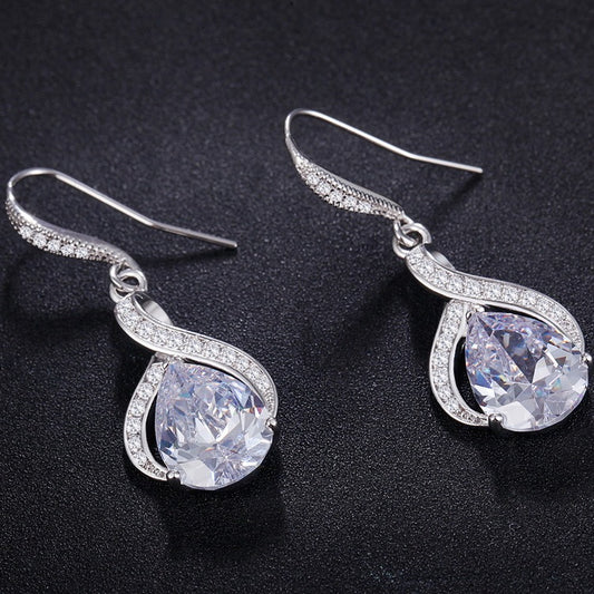 Zircon Bridal Women's Fashion Earrings